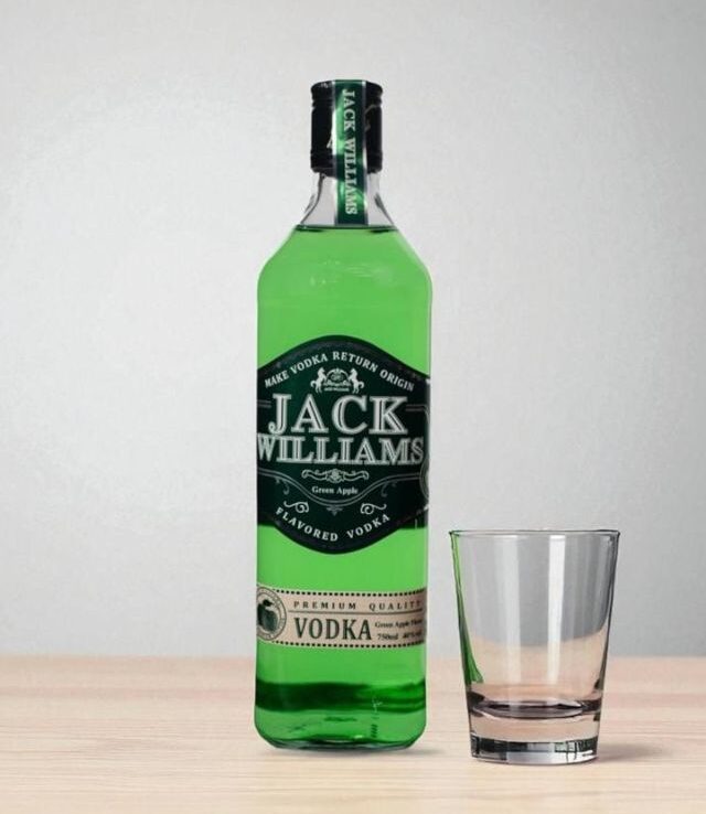jack william green apple vodka