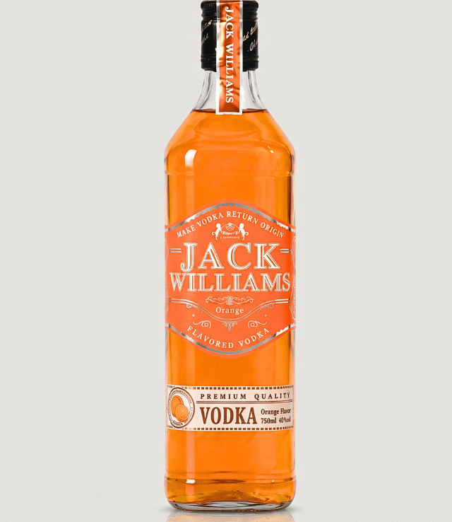 jack williams vodka orange flavour